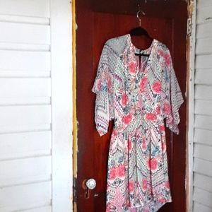 Anthropologie Mauve sz US 4 pit 18 inches waist 28 inches around dress